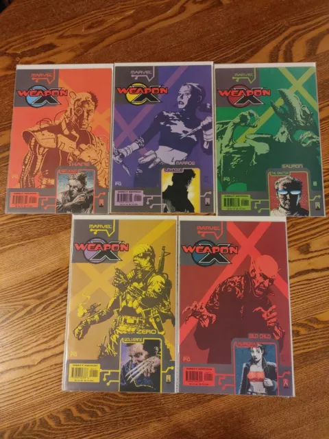 Marvel Comics Weapon X The Draft NM Issues 1-5 Complete Set Of 0ne Shots