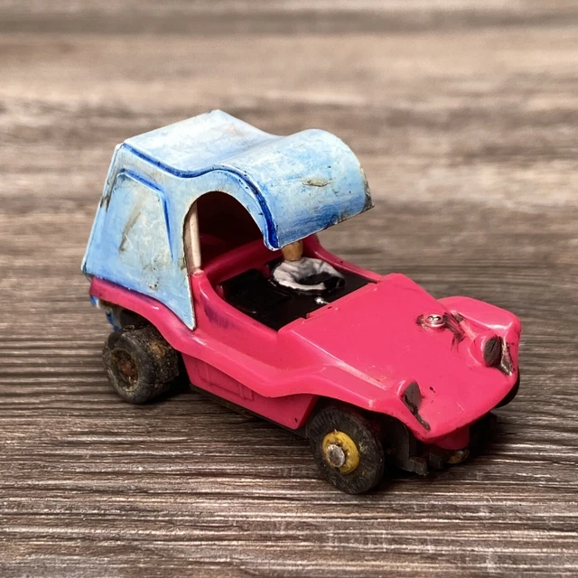 VINTAGE AURORA SAND Dune Buggy Pink Hardtop H.O. Slot Car $145.00