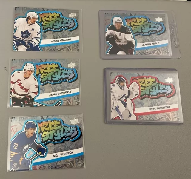 2022-23 Upper Deck Series 1 FREE STYLE NHL Cards (All Versions) Pick From List