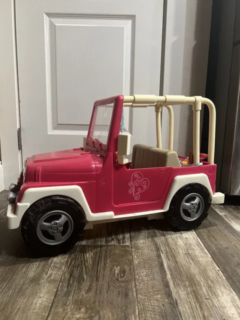 ✅ Our Generation My Way and Highways 4x4 Doll Vehicle Jeep Fuchsia Pink