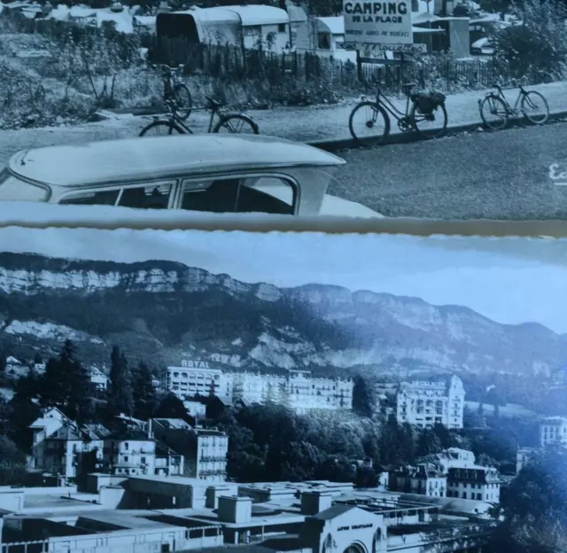 Aix-Les-Bains Lac Bourget Savoie Camping Tresserve 1950 Cpsm Carte Postale Photo