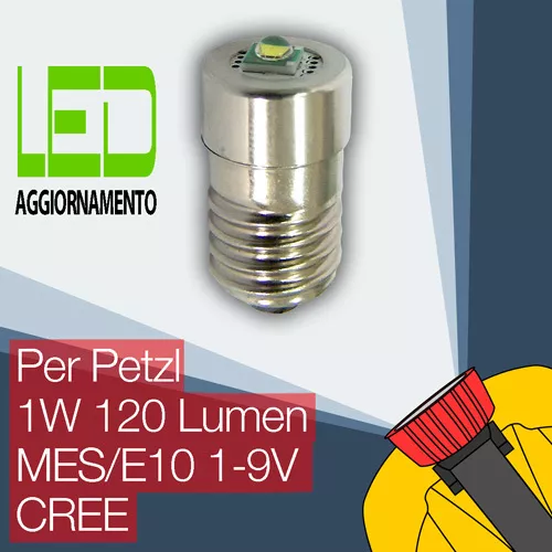 Petzl LED Aggiornamento/Conversione lampadina lampade frontali Zoom Duo E10 CREE