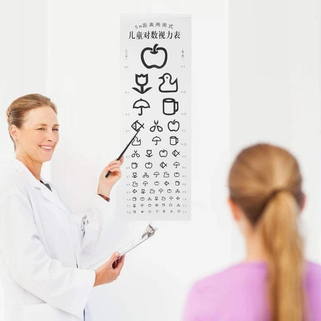 VISUAL TESTING CHART Eye Test Chart Snellen Chart Kids Visual Testing ...