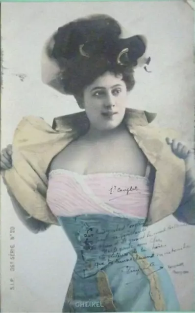 CPA PORTRAIT DE L'ACTRICE FRANCAISE JEANNE CHEIREL (1868-1934)-costume de scène