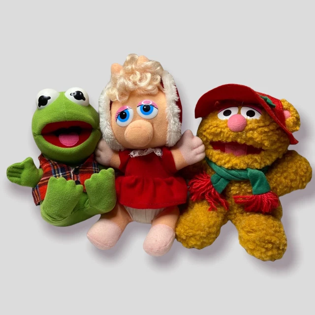 Jim Henson Christmas MUPPET BABIES Plush Stuffed Doll Toy Lot of 3 Vintage 1987
