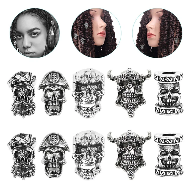 10 Pcs Dreadlocks-Perlen Zubehör Zum Flechten Von Dreadlocks Kopfbedeckung Damen