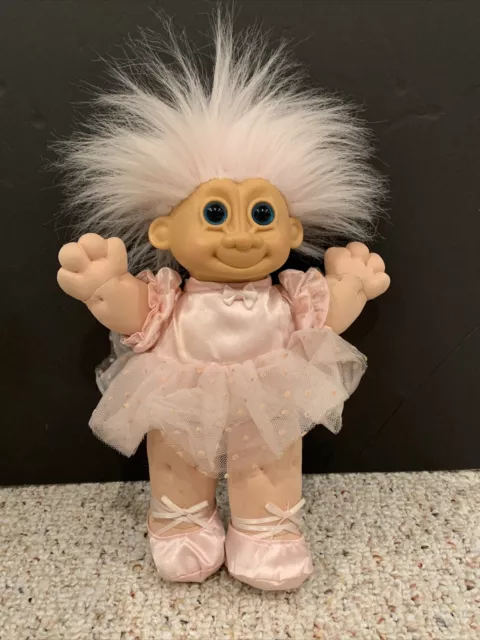 PELUCHE TROLL BALLERINE Russ Berrie 12 pouces pantoufles tutu