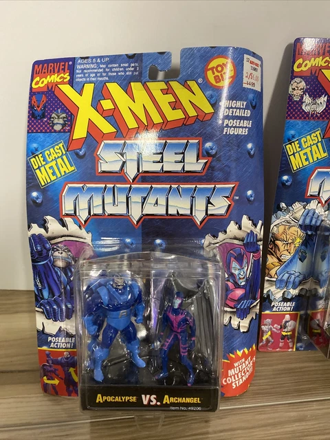 1994 Marvel X-Men Steel Mutants Die Cast Metal  Toy Biz Figures  Lot of 2 2