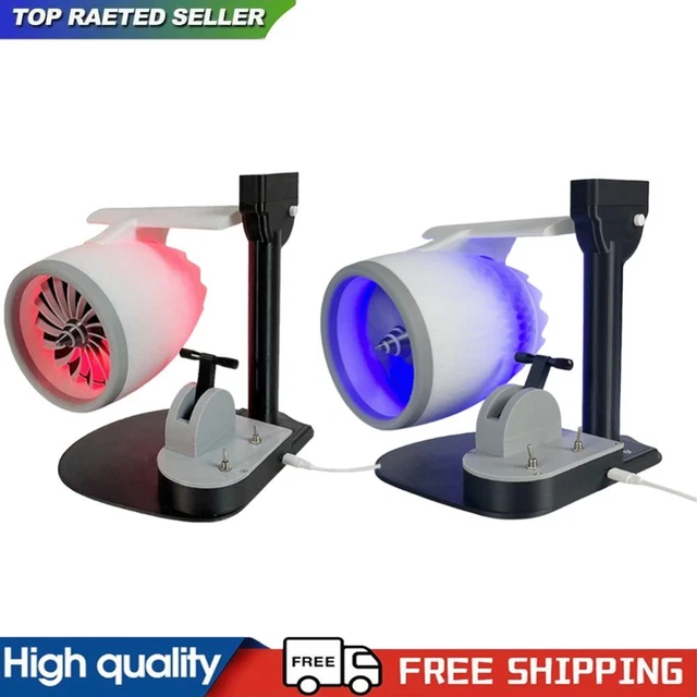 USB JET FAN Desktop Turbofan Jet Engine Fan Engine Model for Office £56 ...