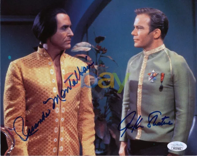 William Shatner& Ricardo Montalban Star Trek Dual-Signed 8x10 Photo reprint