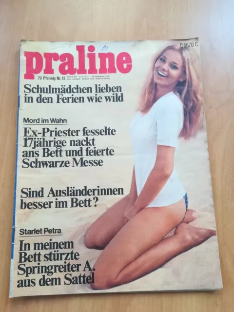 PRALINE Nr.12 / 17.3 /1971 FREIZEIT- MAGAZIN / NOSTALGIE / VINTAGE