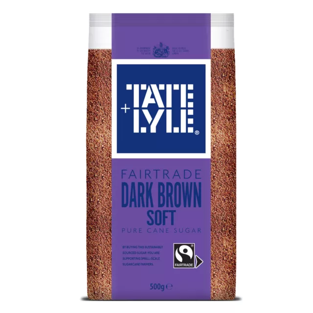 Tate & Lyle Fairtrade Dark Brown Soft Pure Cane Sugar brauner Rohrzucker 500g