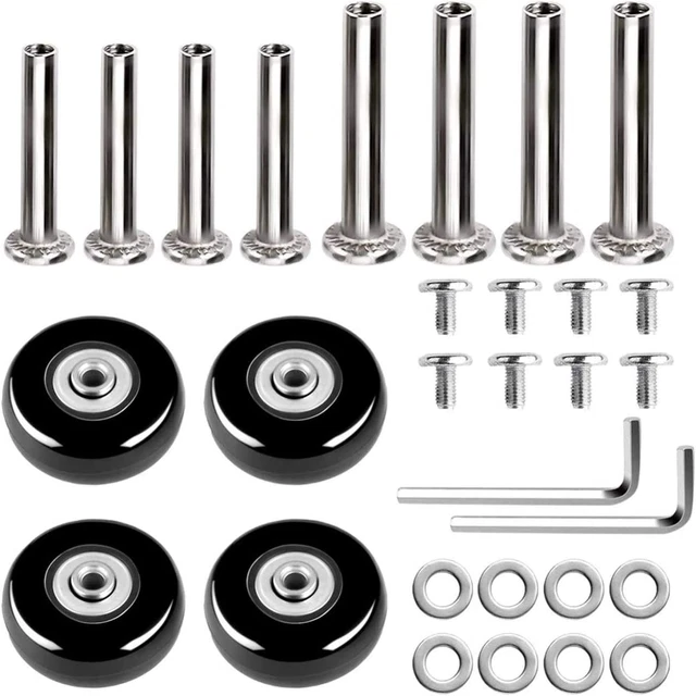 VILLCASE 4 Wheels Wear- Resistant Mute Luggage Suitcase Replacement Wheels Ru...