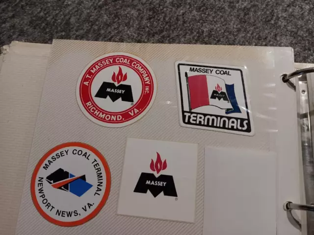 Massey Coal Company Mining Stickers (4)