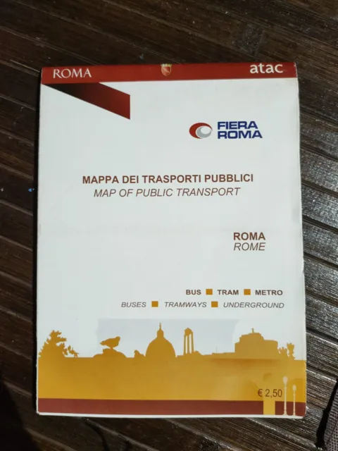 Mappa Roma Vintage, Trasporto- ATAC Mezzi Pubblici E Dintorni.