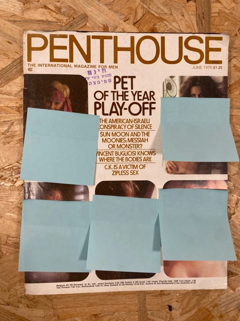VINTAGE PENTHOUSE MAGAZINE June 1976 Pet Of The Year Playoff £14.00