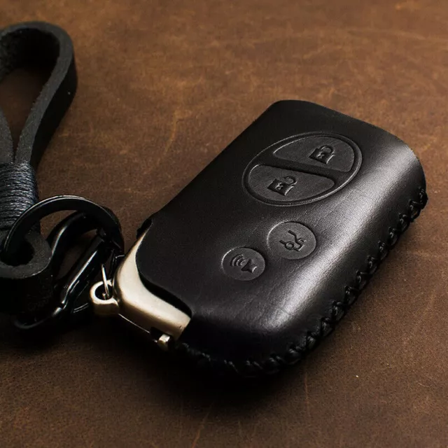 For Lexus RX350 ES350 IS250 GX460 LX570 Real Leather Car Key Fob Case Cover Bag