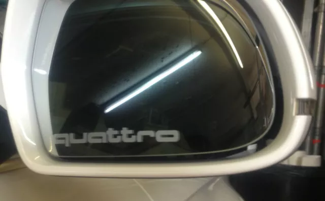 AUDI Quattro Logo Premium Wing Mirror Decals Stickers