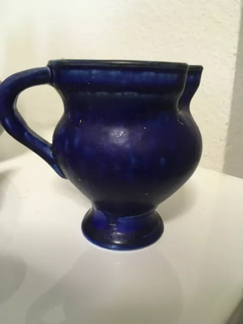 toller, alter Porzellan-Krug / Kanne / Vase in dunkelblau - moderner Stil - TOP