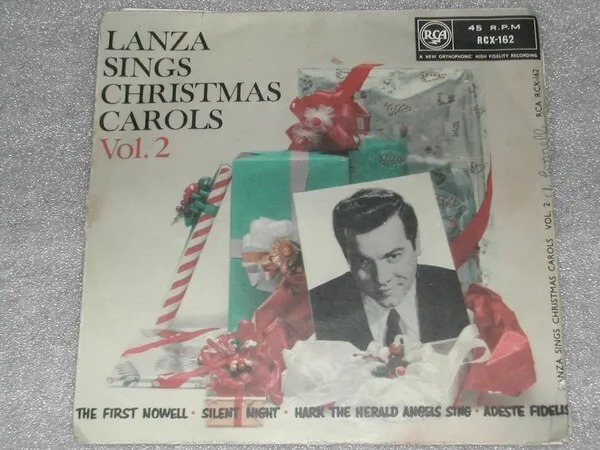 Mario Lanza - Lanza Sings Christmas Carols Vol.2 (7", EP, Gat)