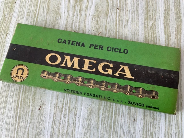 Catena Omega Bici Bicicletta Da Corsa Eroica Vintage Fondo Di Magazzino #27