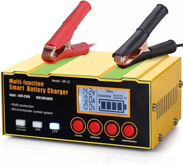 12V24V CAR BATTERY Charger Intelligent Pulse Repair Automatic AGM  Start-stop $56.97 - PicClick