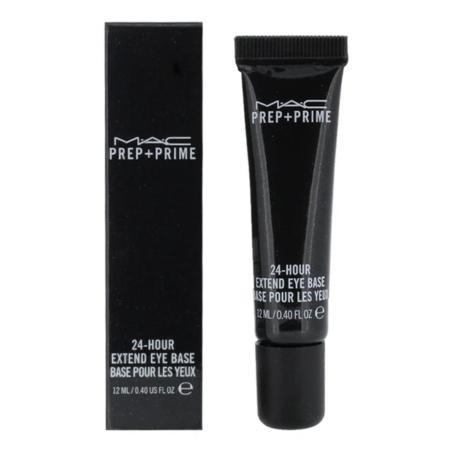 Preparación de imprimación de base de ojos MAC + base de extensión de ojos Prime 24 horas 12 ml a prueba de manchas