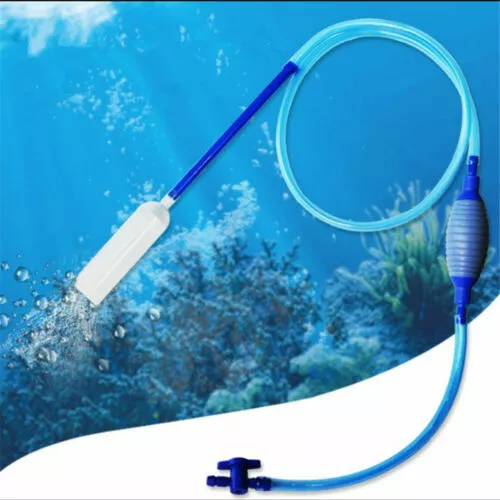 Aquarium Vacuum Water Change Pump Syphon Gravel Cleaner Fish Tank Siphon Tube