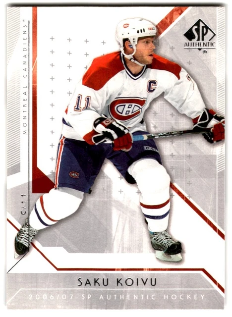 2006-07 SP Authentic Saku Koivu Montreal Canadiens #48