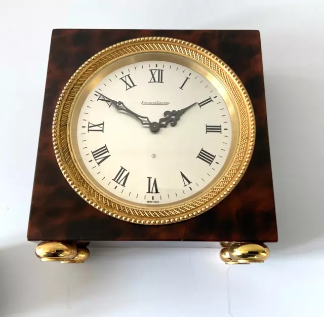 Jaeger-Lecoultre 8 Days Table Desk Strike Clock Circa 1937