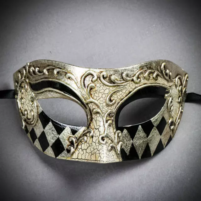 Halloween Classic Phantom Venetian Masquerade Mardi Gras Party Eyes Mask Silver