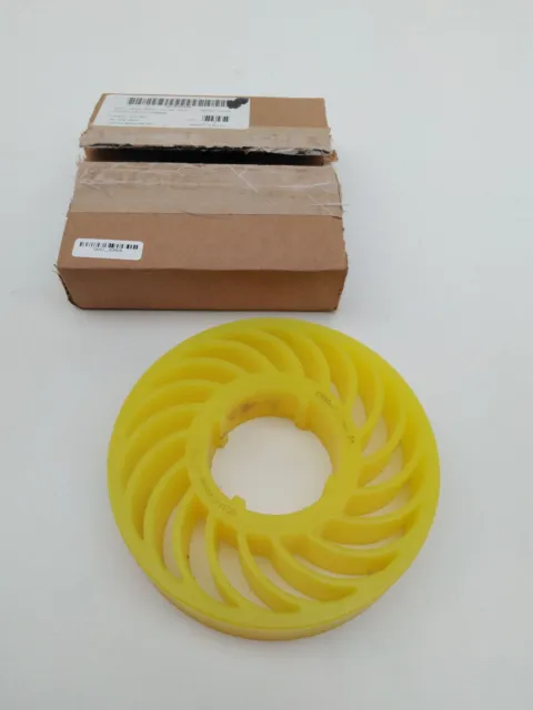 ESP 141K146H01 Pinch Wheel, Yellow Poly, D=150mm x H=30mm