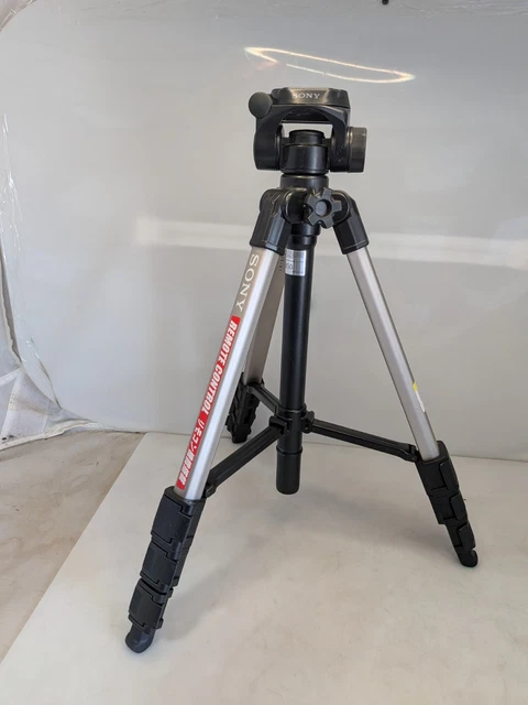 Sony VCT-50AV Three-Stage Camcorder Tripod with Slow Zoom, 3-way Panhead & Wired Remote Control, SONY HANDYCAM VCT-50AV REMOTE CONTROL TRIPOD FOR USE WITH SONY
