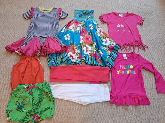 Gorgeous Girl's Bright Summer Holiday Bundle, Age 7-8, Next, Lily and Sid, M&S,