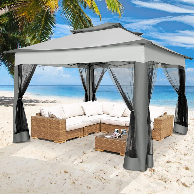 Pavillon Gartenzelt Falt Wasserdicht Partyzelt Pavillion Bierzelt UV-Schutz 50+