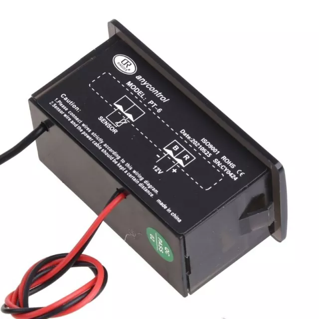 Termómetro digital vehículo coche sonda medidor de temperatura LED -40~110C 12V