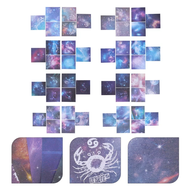 4 Sets DIY Papiere Galaxy Scrapbooking Papier Papier Falten Kunst