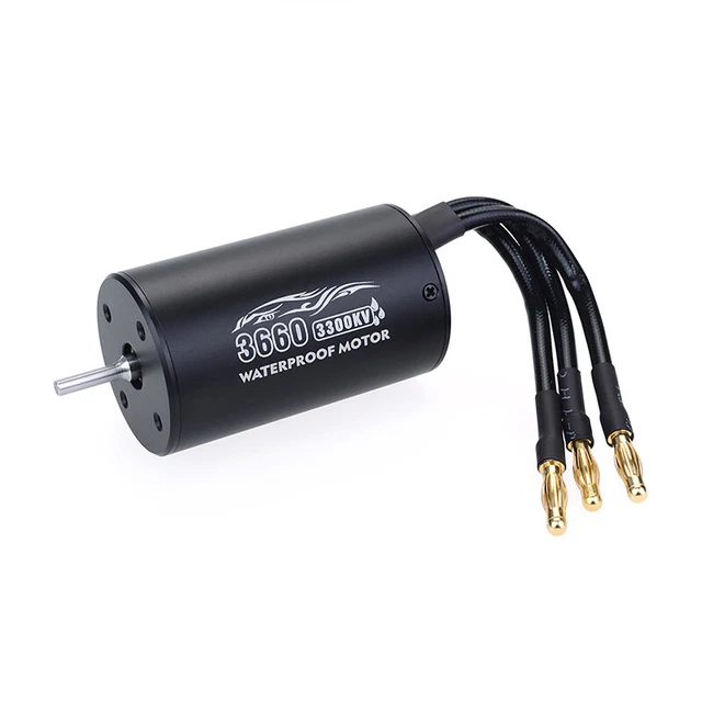 3660 2600KV 3300KV Brushless Sensorless Waterproof Motor for 1/8 RC Off-road Car