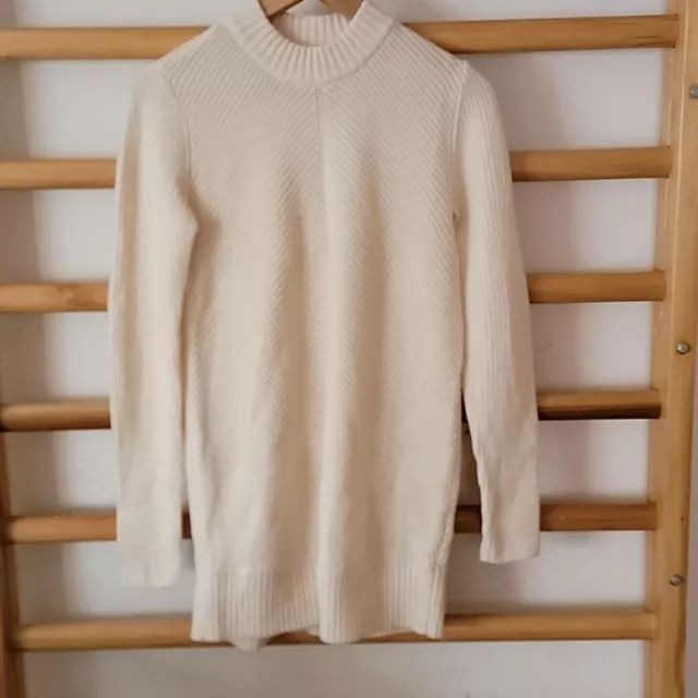 Women's Michael Kors Ribbed Merino Wool/Cashmere Sweater Pullover