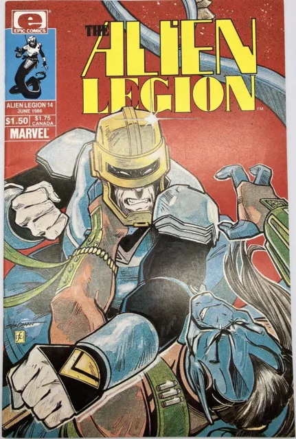 The Alien Legion (Epic Comics) ~ Vol 1 #14 ~ Marvel Comics Group (June 1986)