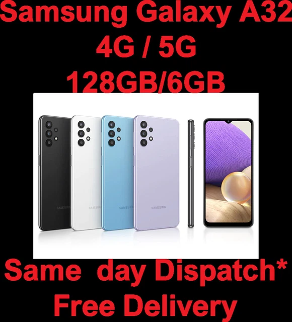SAMSUNG GALAXY A32 5G 128GB 6GB SMA325F/DS Dual SIM 4G Unlocked Blue