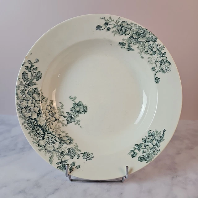 SUPERBE ANCIENNE PAIRE D'assiettes Bertrand Bordeaux Service
