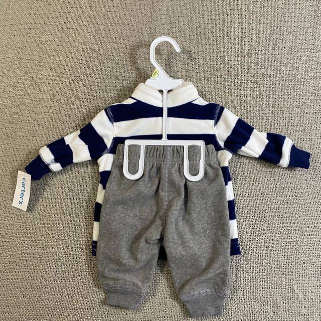 New Carters Infant Baby Boy Warm Long Sleeve Shirt Pants Set Size 3 Months 3
