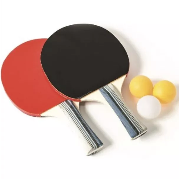 2 Player Table Tennis Ping Pong Set Includes 3 Balls Two Paddle Bats Game Park