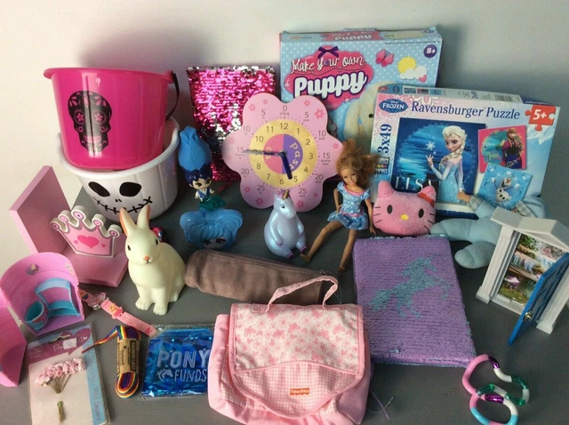 Grande pacchetto ragazze giocattoli bambole libri seggiolino auto bambino puzzle congelato porte fate