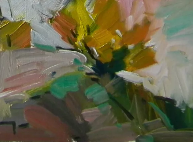 JOSE TRUJILLO Impressionist Oil Painting Landscape HILLSIDE SIGNED COA 6x8 DECOR