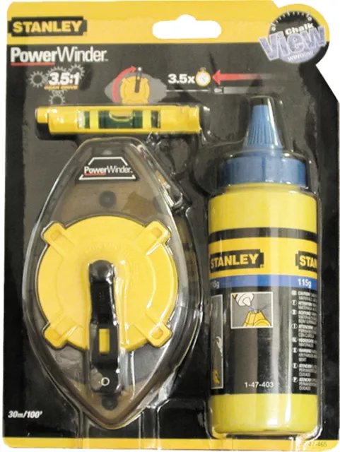 Stanley Traccialinea Traccialinee Tracciatore Linee 30 Mt + Polvere