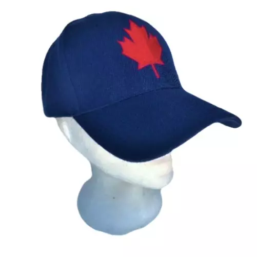 Navy Blue Canada Canadian Red Maple Leaf Flag Hat BaseBall Ball Cap