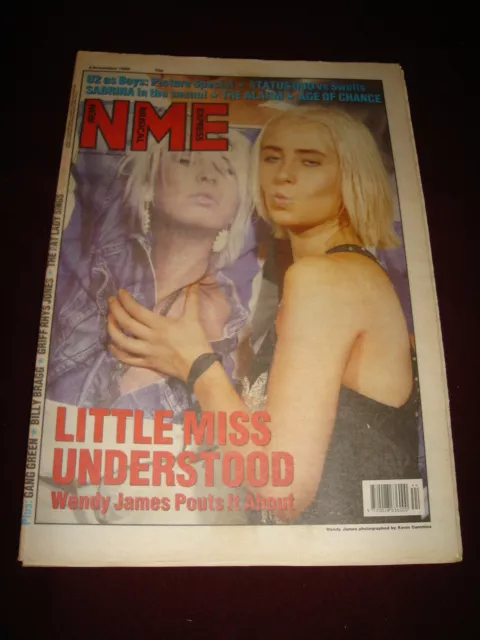 Nme 1989 Nov 4 Wendy James U2 Status Quo Sabrina Alarm Age Of Chance Gang Green