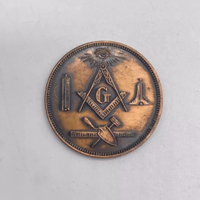 Vintage Masonic Lombard Lodge 50 Year Anniversary Coin